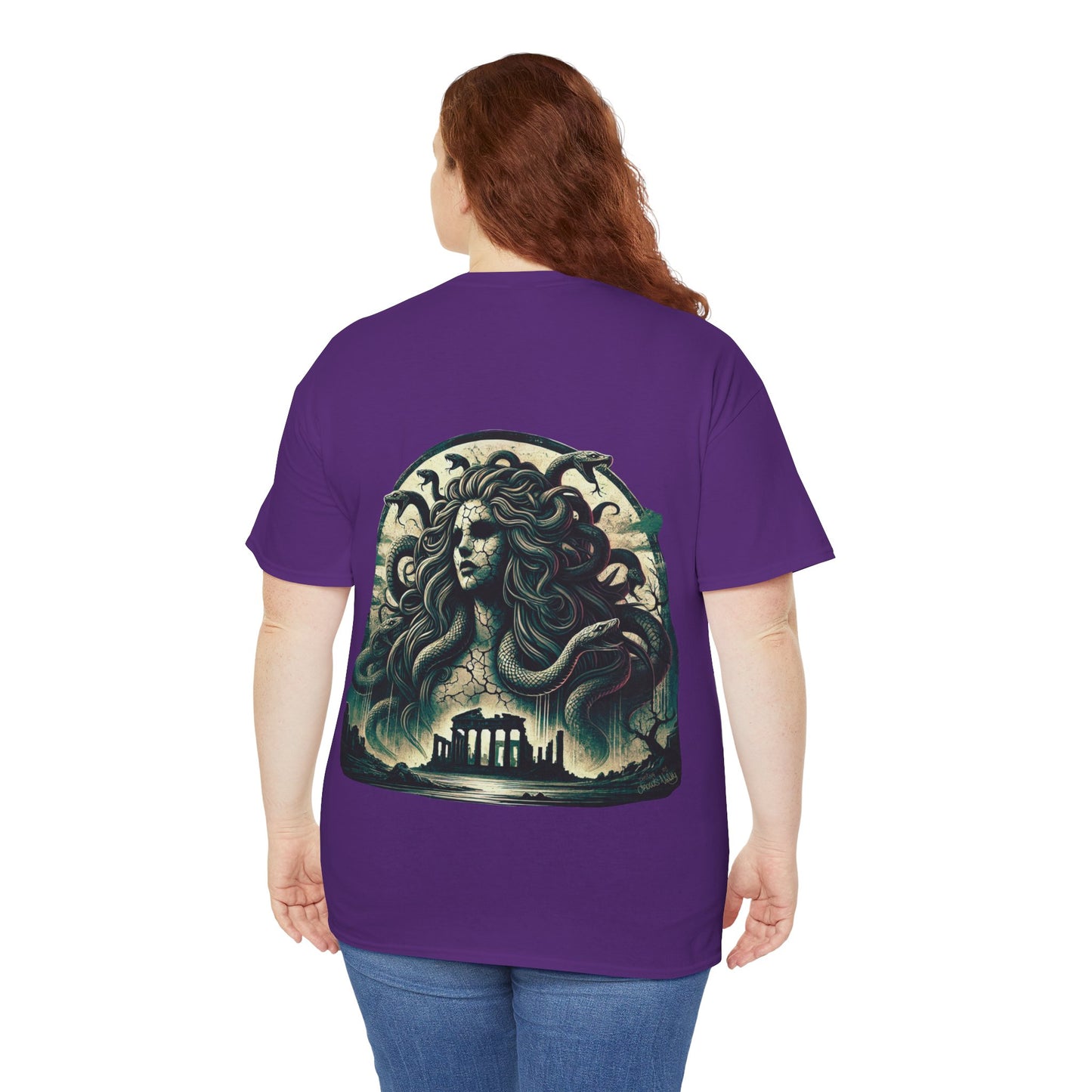 🌀 Camiseta Medusa & El Guerrero Maldito 🏛️