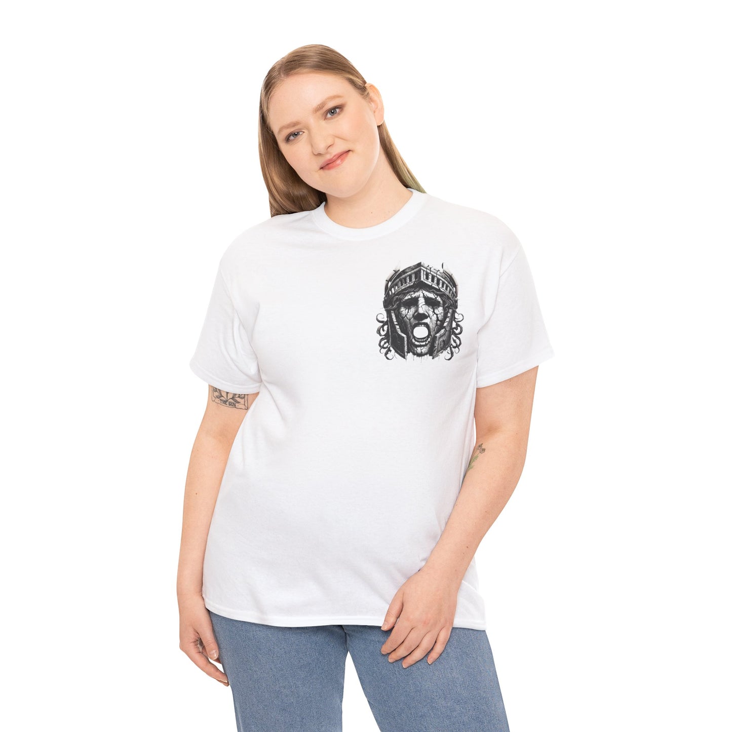 🌀 Camiseta Medusa & El Guerrero Maldito 🏛️