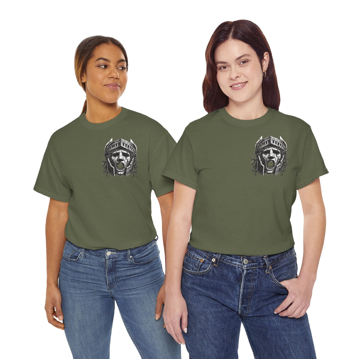 🌀 Camiseta Medusa & El Guerrero Maldito 🏛️
