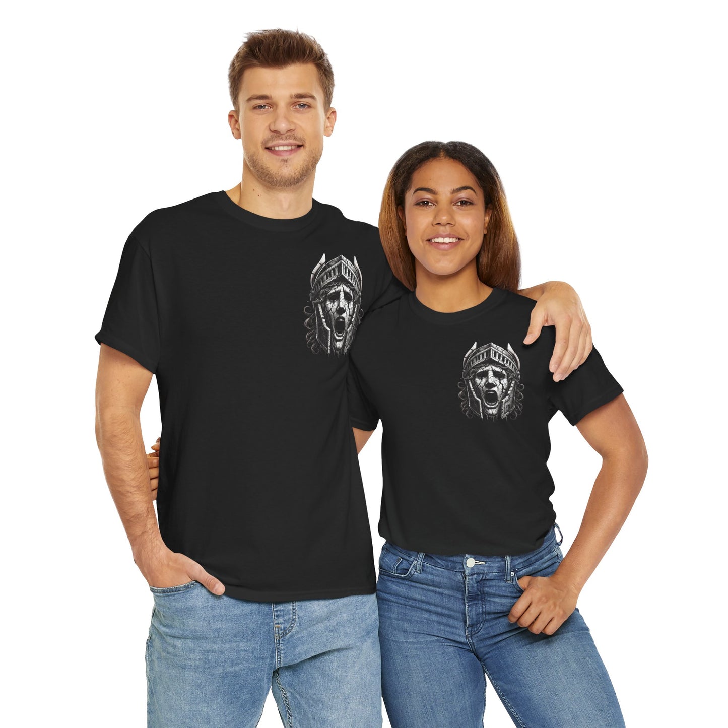 🌀 Camiseta Medusa & El Guerrero Maldito 🏛️