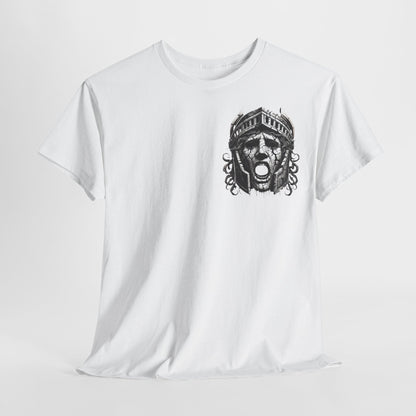 🌀 Camiseta Medusa & El Guerrero Maldito 🏛️