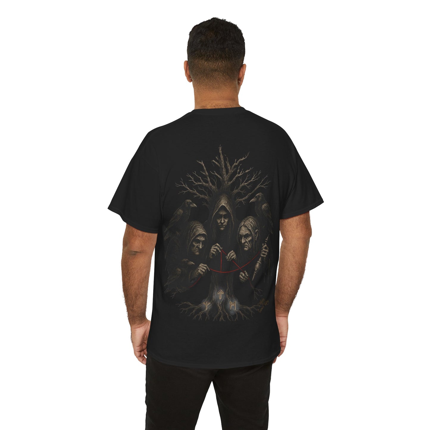 Camiseta hilos del Destino: La Mirada de las Nornas - Camiseta Crow's Valky
