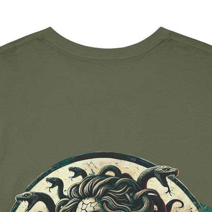 🌀 Camiseta Medusa & El Guerrero Maldito 🏛️