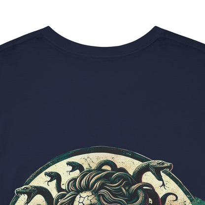 🌀 Camiseta Medusa & El Guerrero Maldito 🏛️
