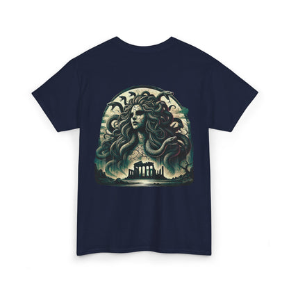 🌀 Camiseta Medusa & El Guerrero Maldito 🏛️