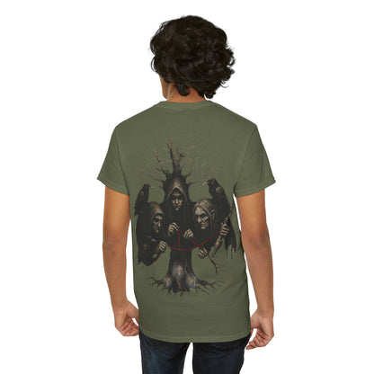 Camiseta hilos del Destino: La Mirada de las Nornas - Camiseta Crow's Valky