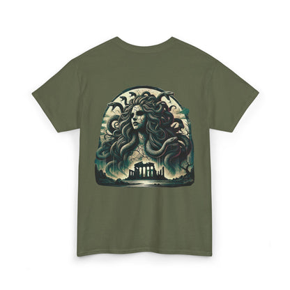 🌀 Camiseta Medusa & El Guerrero Maldito 🏛️