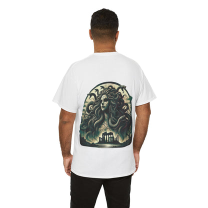 🌀 Camiseta Medusa & El Guerrero Maldito 🏛️