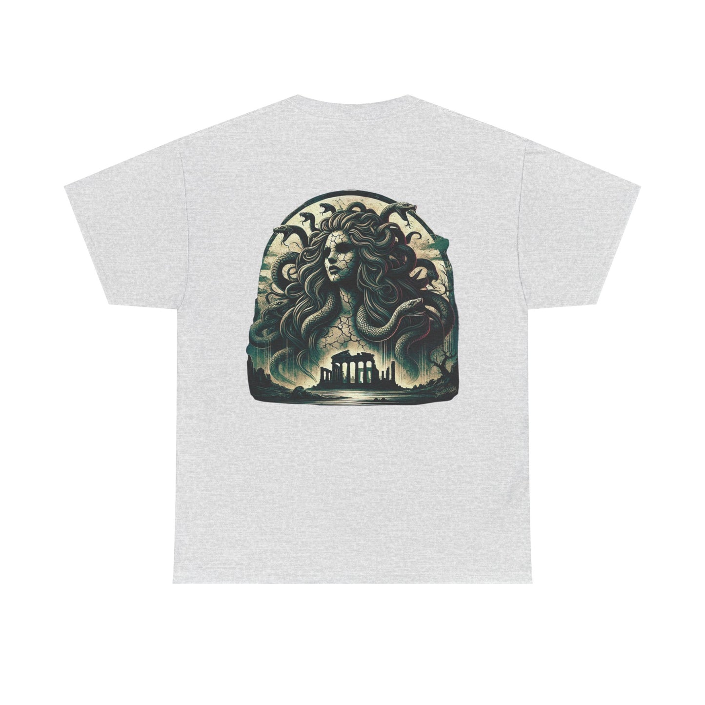 🌀 Camiseta Medusa & El Guerrero Maldito 🏛️