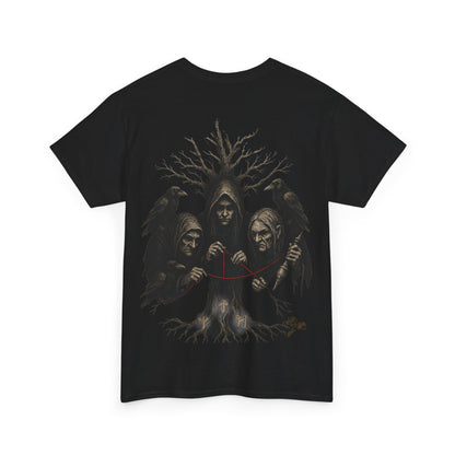 Camiseta hilos del Destino: La Mirada de las Nornas - Camiseta Crow's Valky