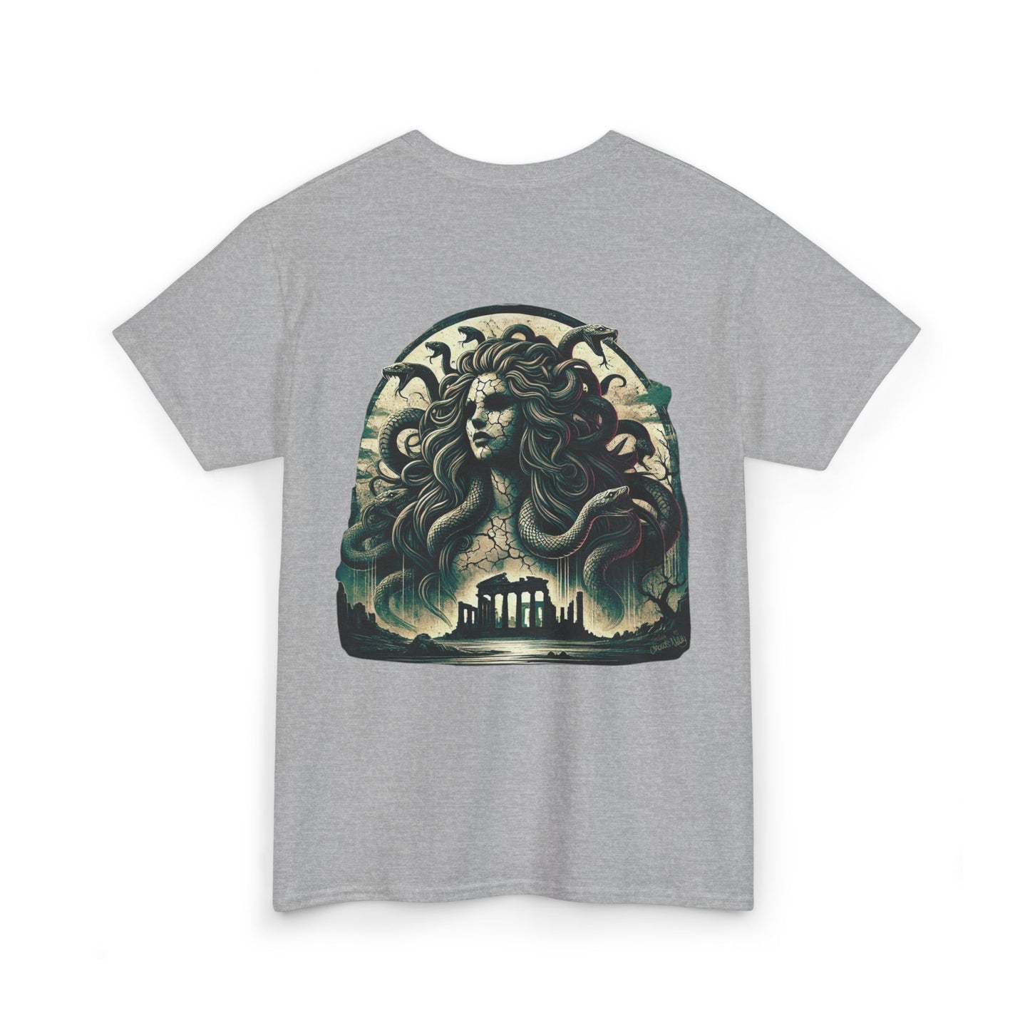 🌀 Camiseta Medusa & El Guerrero Maldito 🏛️