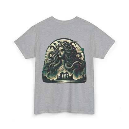 🌀 Camiseta Medusa & El Guerrero Maldito 🏛️