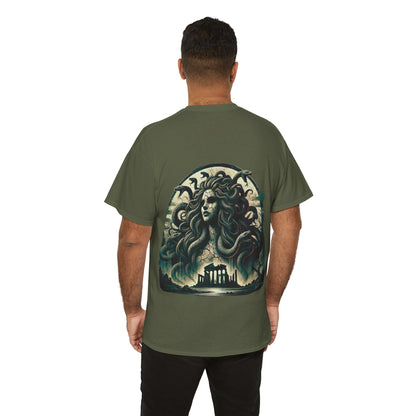 🌀 Camiseta Medusa & El Guerrero Maldito 🏛️