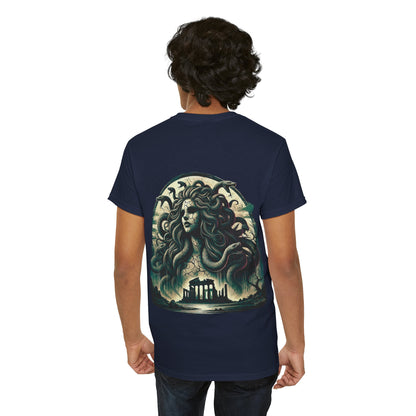 🌀 Camiseta Medusa & El Guerrero Maldito 🏛️