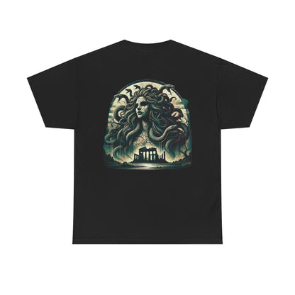 🌀 Camiseta Medusa & El Guerrero Maldito 🏛️