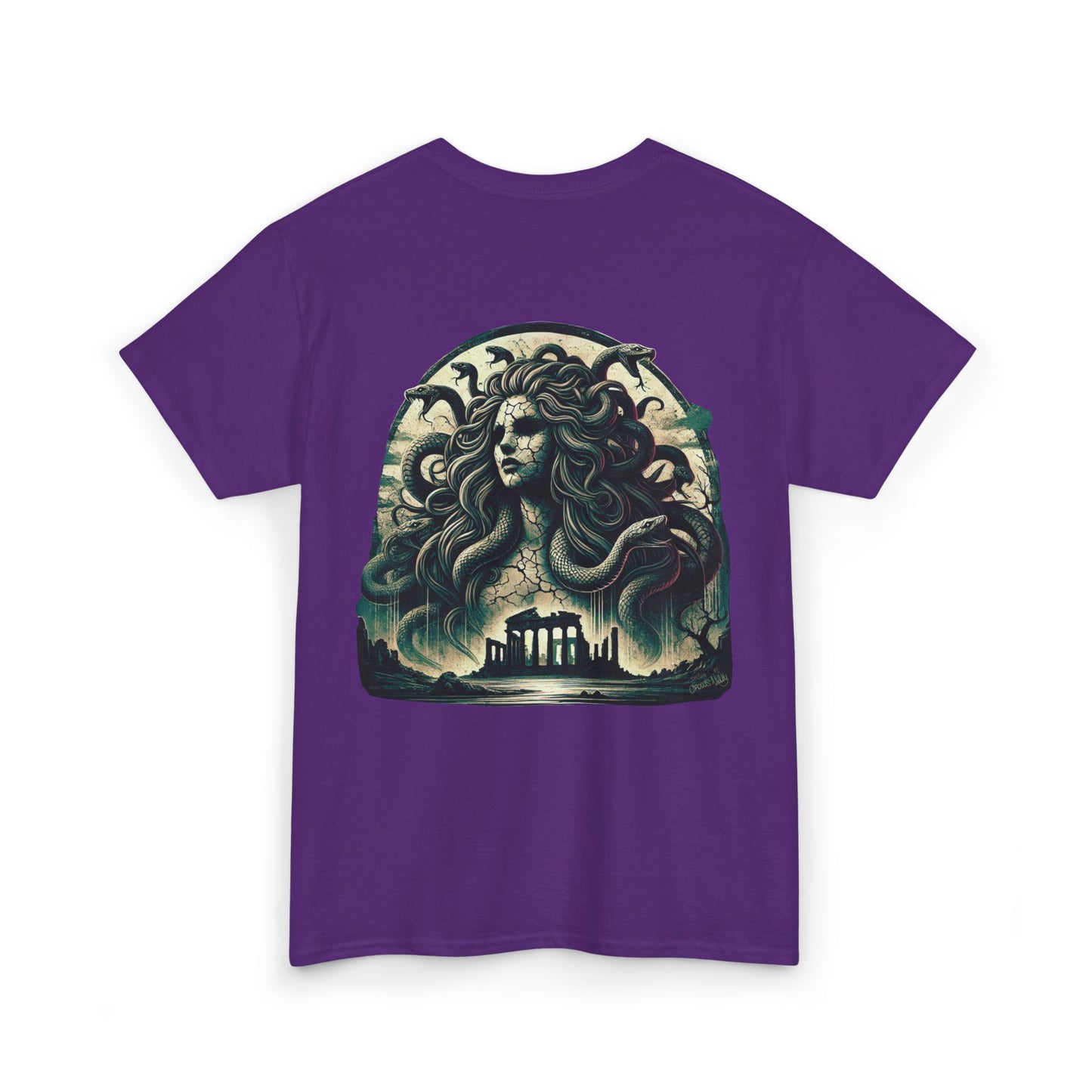 🌀 Camiseta Medusa & El Guerrero Maldito 🏛️