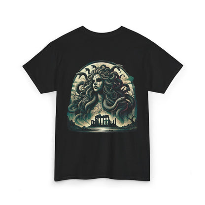 🌀 Camiseta Medusa & El Guerrero Maldito 🏛️