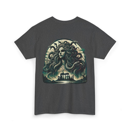 🌀 Camiseta Medusa & El Guerrero Maldito 🏛️