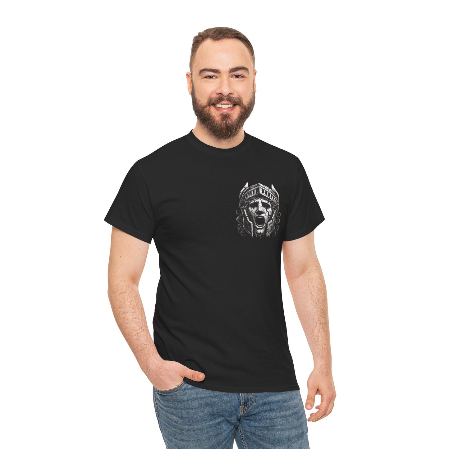 🌀 Camiseta Medusa & El Guerrero Maldito 🏛️