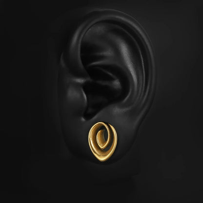 Expansor Espiral de Acero – Diseño Gótico & Elegante