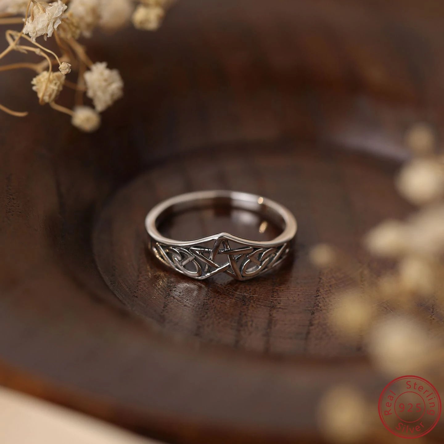 Anillo de Plata 925 – Diseño Estelar & Elegancia Mística