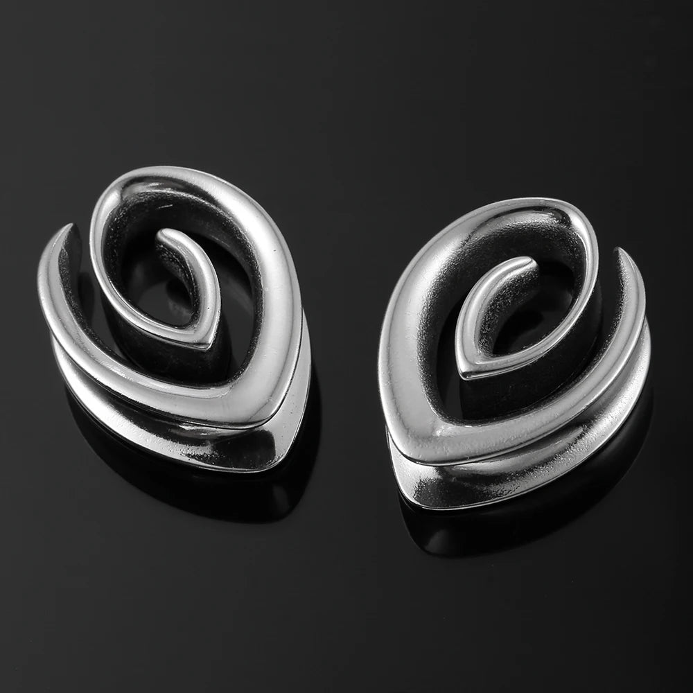 Expansor Espiral de Acero – Diseño Gótico & Elegante