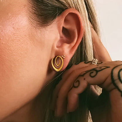 Expansor Espiral de Acero – Diseño Gótico & Elegante