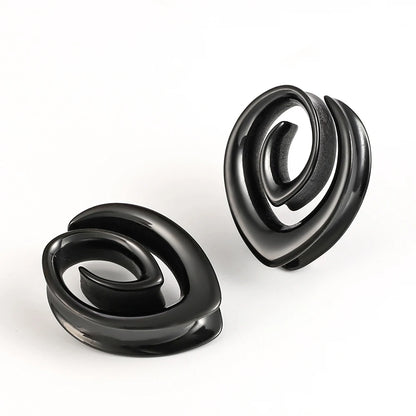 Expansor Espiral de Acero – Diseño Gótico & Elegante