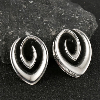 Expansor Espiral de Acero – Diseño Gótico & Elegante