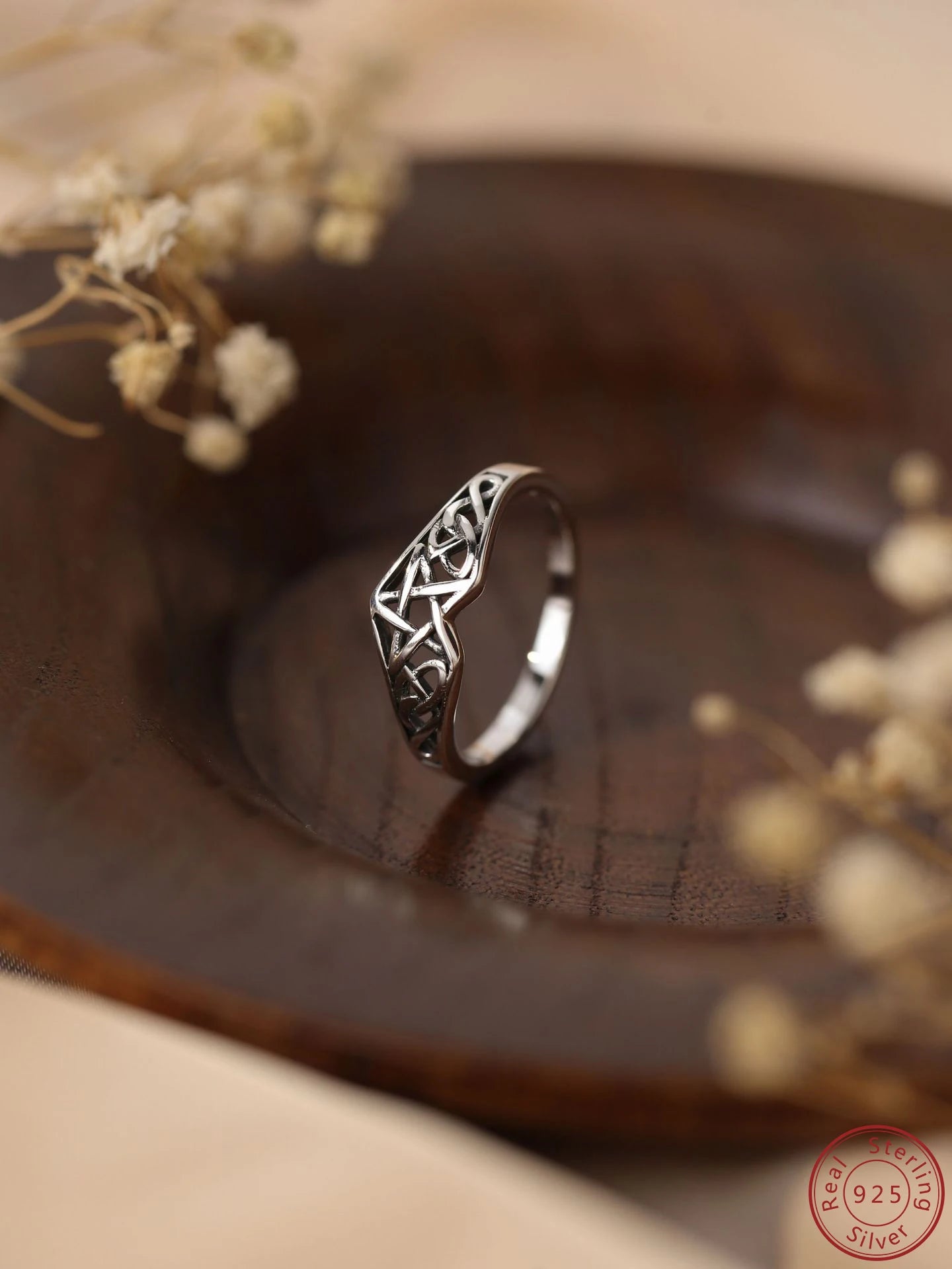 Anillo de Plata 925 – Diseño Estelar & Elegancia Mística